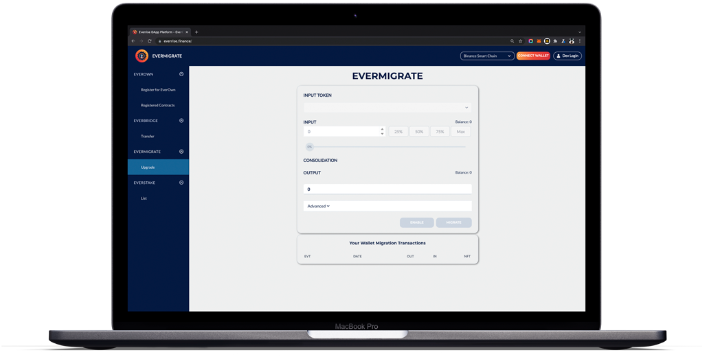 EverMigrate Dapp Desktop